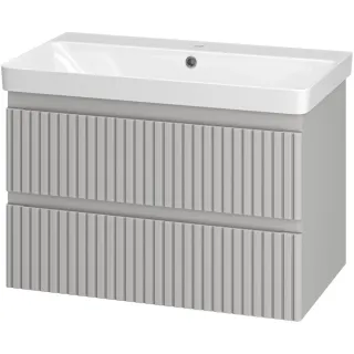 Подвесная тумба под раковину Brevita Victory 75 VIC-07080-0302Я серый